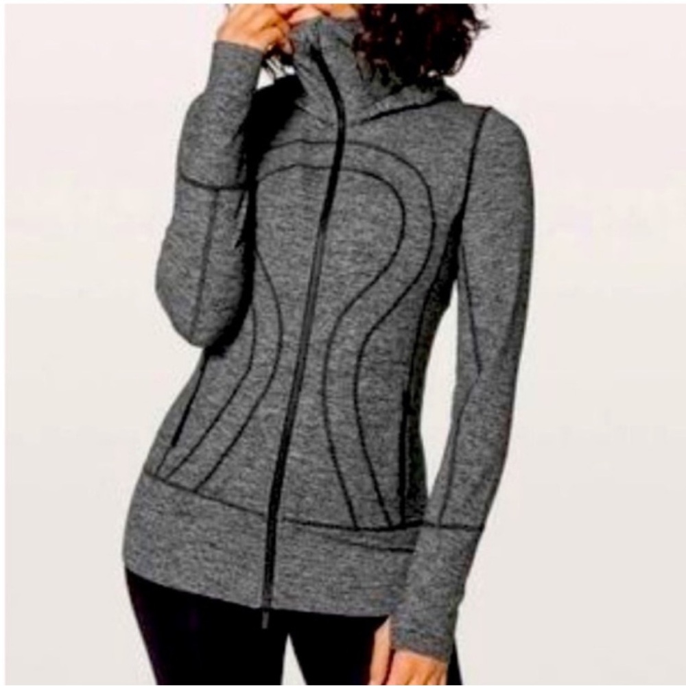 lululemon athletica Gray Zip-Up Athletic Jacket